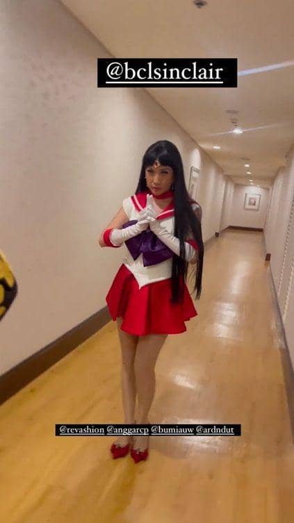 potret BCL cosplay jadi Sailor Mars (instagram.com/kristina.evap)