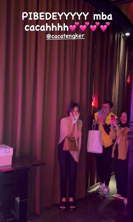 potret kejutan ulang tahun Caca Tengker (instagram.com/syahnazs)