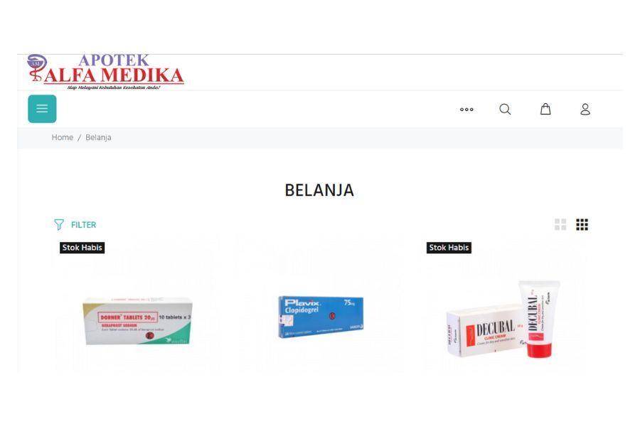 ilustrasi situs Apotek Alfa Medika (dok. alfamedikaonline.com)
