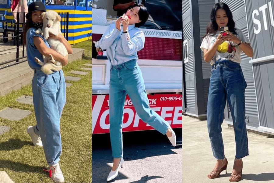 OOTD kasual ala Uhm Jung Hwa (instagram.com/umaizing)