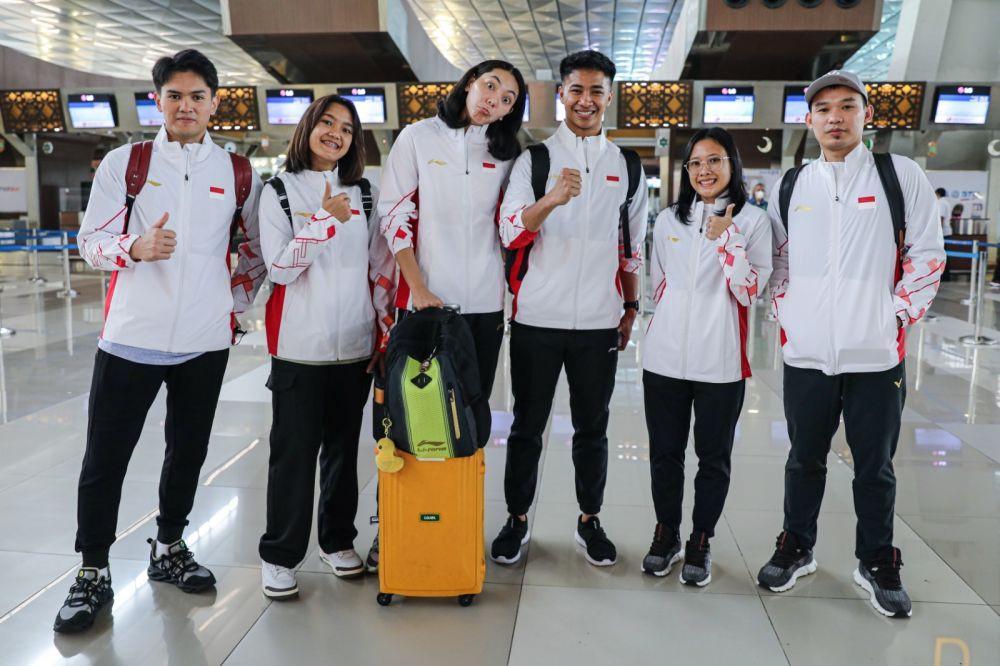 Ganda campuran Indonesia bertolak ke China untuk Piala Sudirman 2023 (dok. PP PBSI)