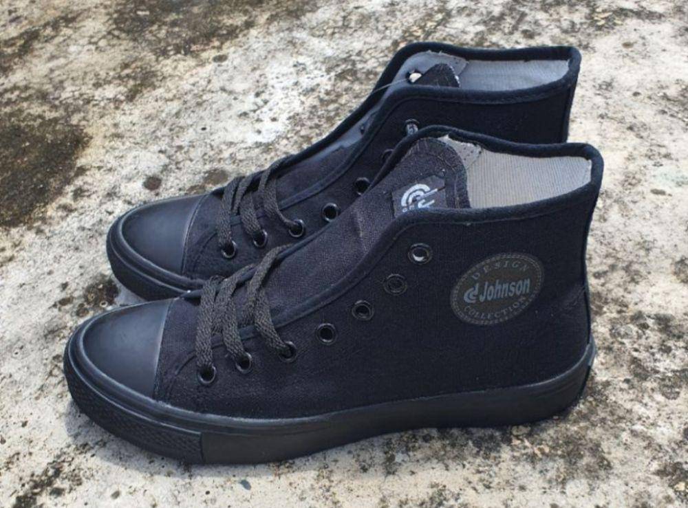 Johnson Basic Highcut Black Mono (shopee.co.id/428sunshine)