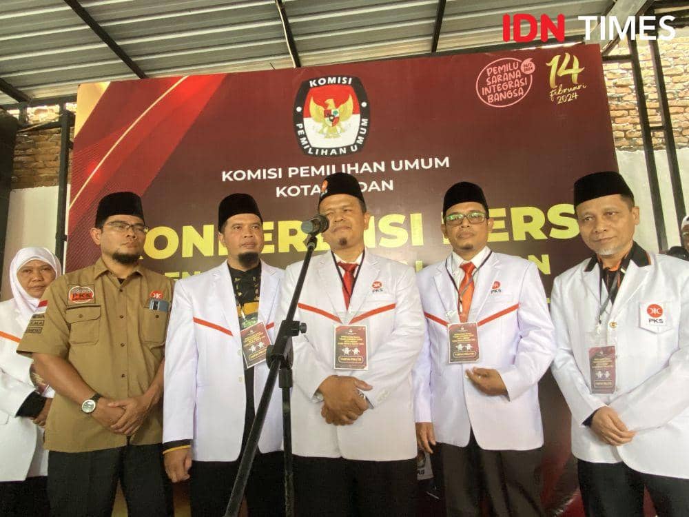 Partai PKS Medan mendaftar ke KPU Medan (IDN Times/Indah Permata Sari)