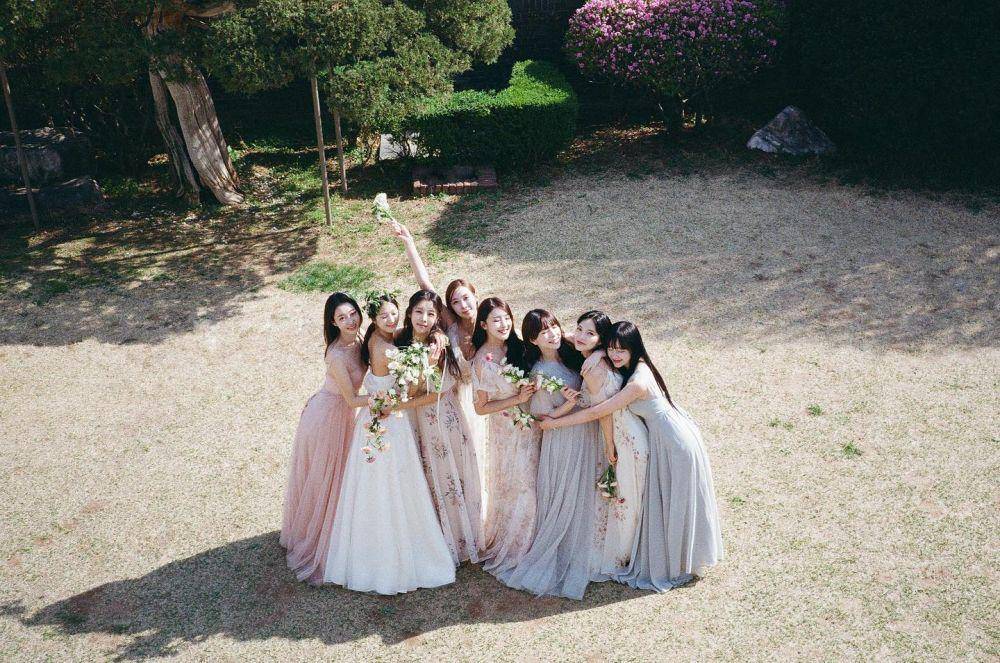 9MUSES dalam foto prewedding Minha (instagram.com/blossomh_)