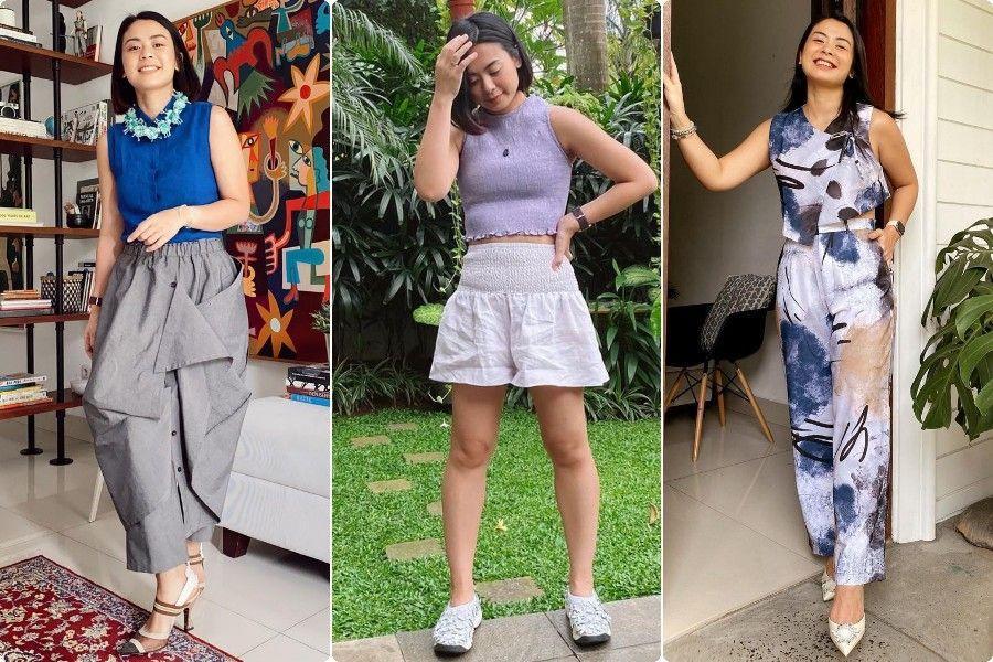 9 Perpaduan Sleeveless Outfit ala Andra Alodita, Anti Ribet