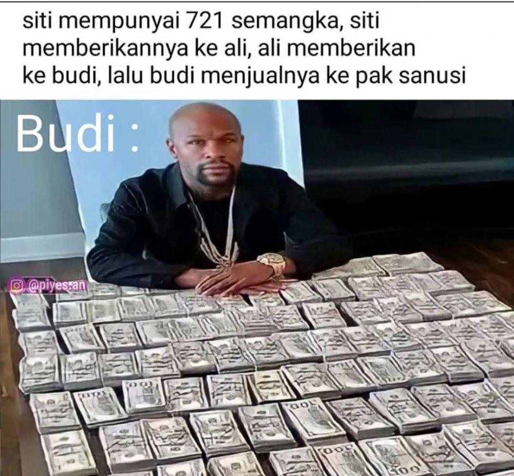 meme punya uang banyak (instagram.com/piyes.an)