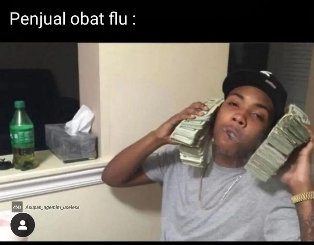 meme punya uang banyak (instagram.com/asupan_ngemim_useless)