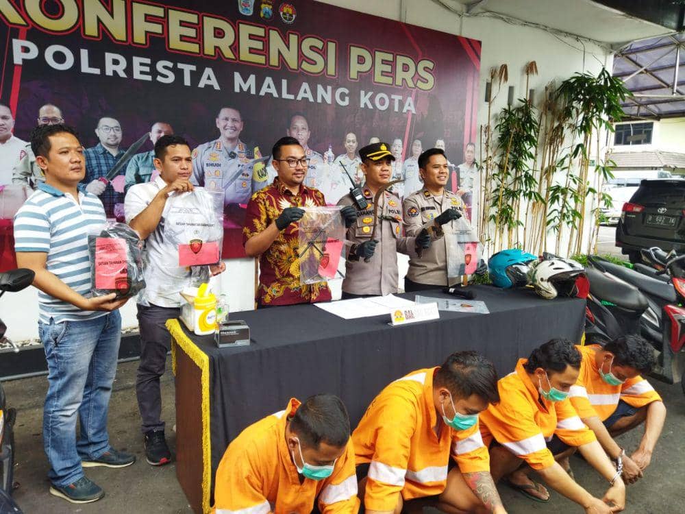 Konferensi Pers kasus curat 16 TKP di Mapolresta Malang Kota. (IDN Times/Rizal Adhi Pratama)