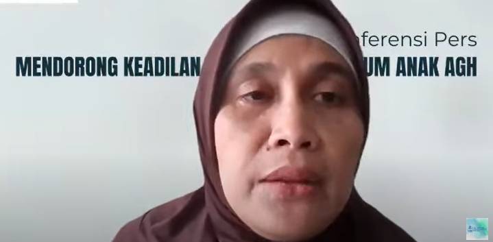 Akademisi Fakultas Hukum Universitas Brawijaya Dr. Lucky Endrawati, S.H., M.H dalam “Konferensi Pers: Mendorong Keadilan untuk Proses Hukum Anak AGH",