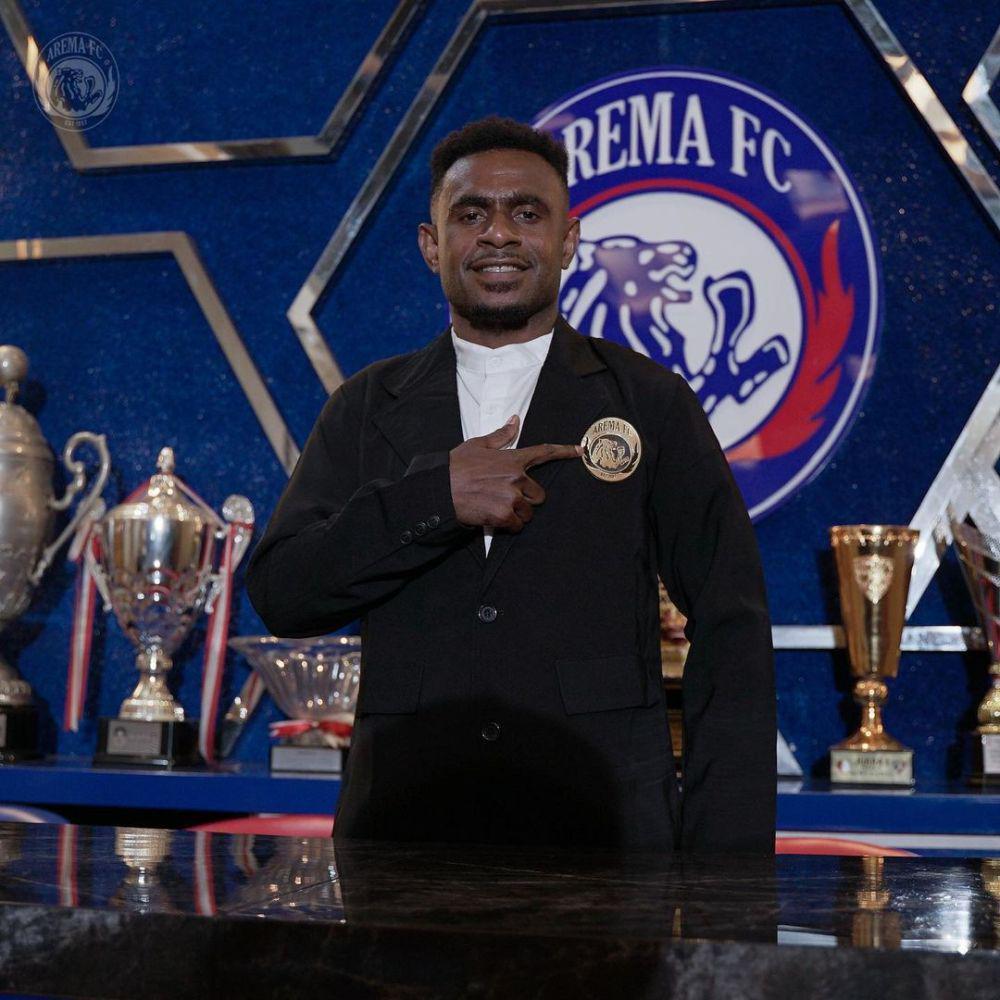 Pemain anyar Arema FC, Samuel Balinsa. (Dok Media Officer AremaFC)