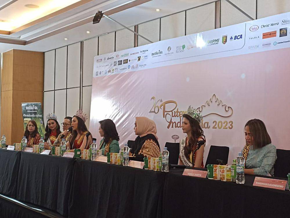 Konferensi Pers Pemilihan Puteri Indonesia 2023 di Medan Room, Hotel The Westin Jakarta. 12 Mei 2023. (IDN Times/M. Tarmizi Murdianto)