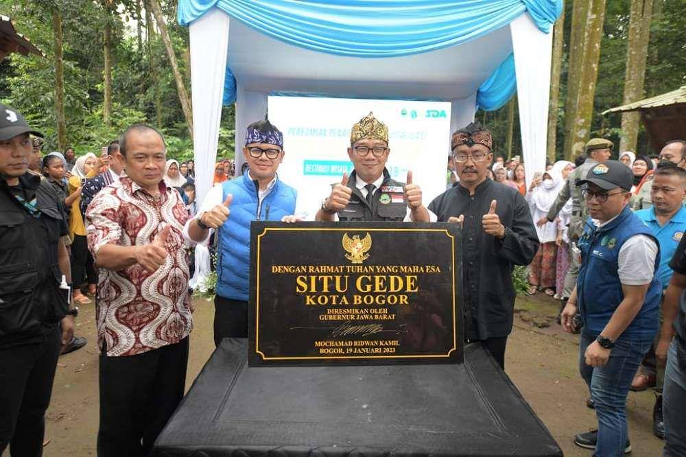 peresmian Situ Gede Bogor (dok. Portal Jabarprov)