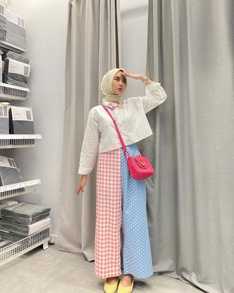 inspirasi OOTD cewek kue ala Intan Ghazella (instagram.com/intanghazll_)