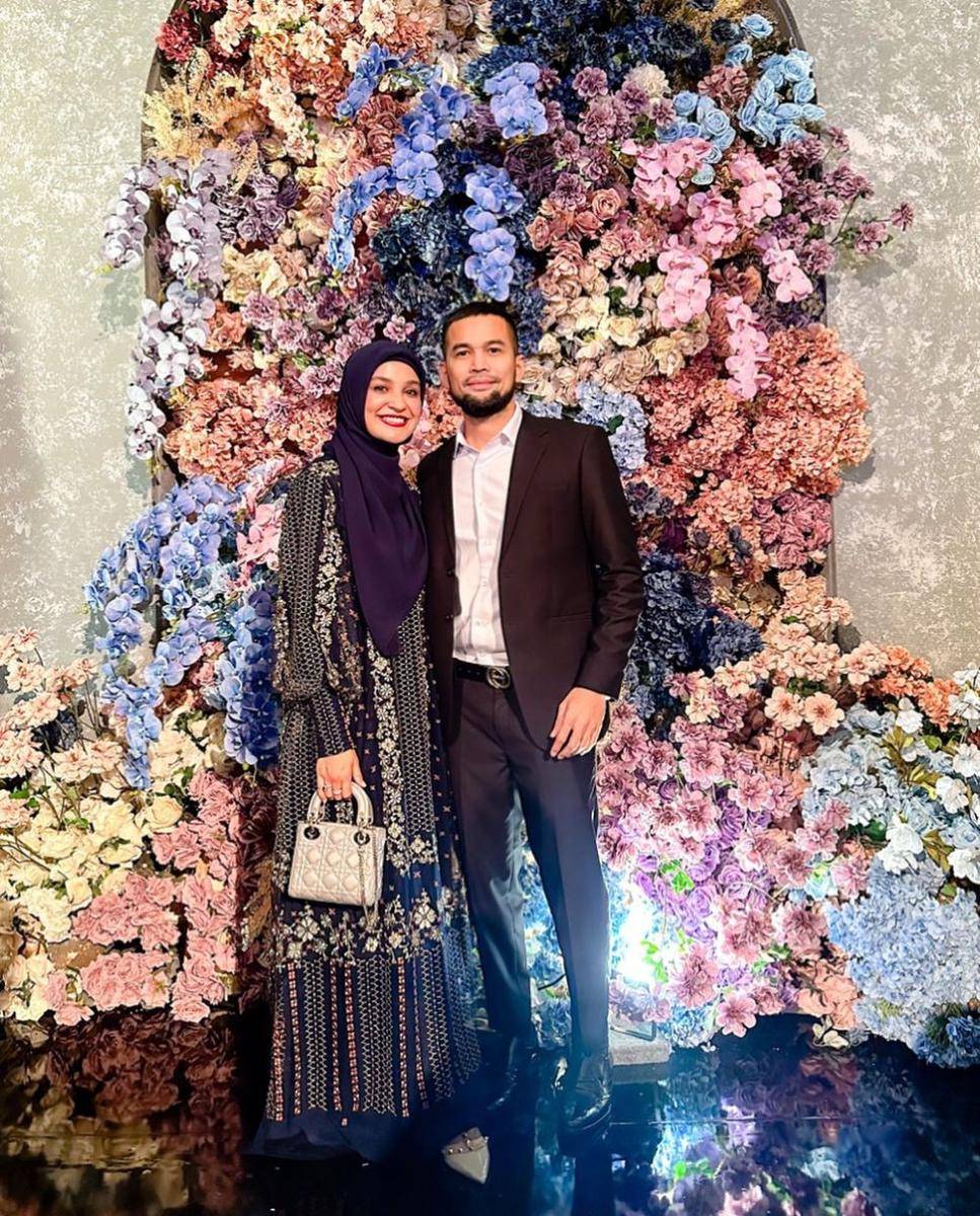 Shireen Sungkar dan Teuku Wisnu di resepsi pernikahan Jessica Mila. (Instagram.com/shireensungkar)