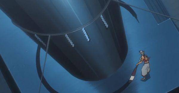 Kukaku mempersiapkan meriam kembang api  ( Dok. Pierrot / Bleach )