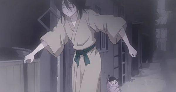 Hisana meninggalkan bayi Rukia ( Dok. Pierrot / Bleach )