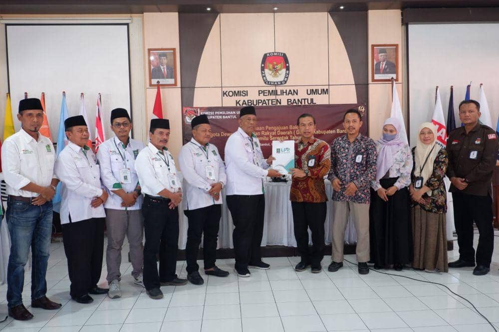 PKB daftarkan bacaleg ke KPU Bantul.(Dok.Istimewa)