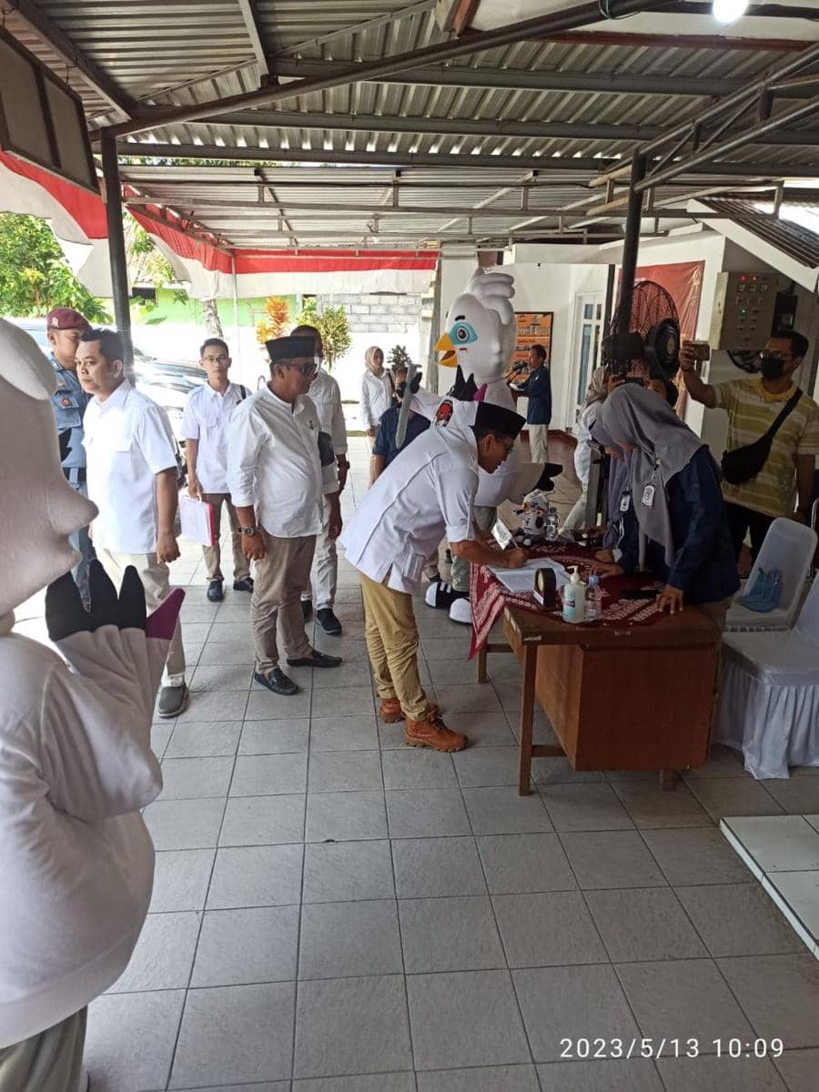 Partai Gerindra Bantul daftarkan bacaleg ke KPU Bantul. (Dok. Istimewa)