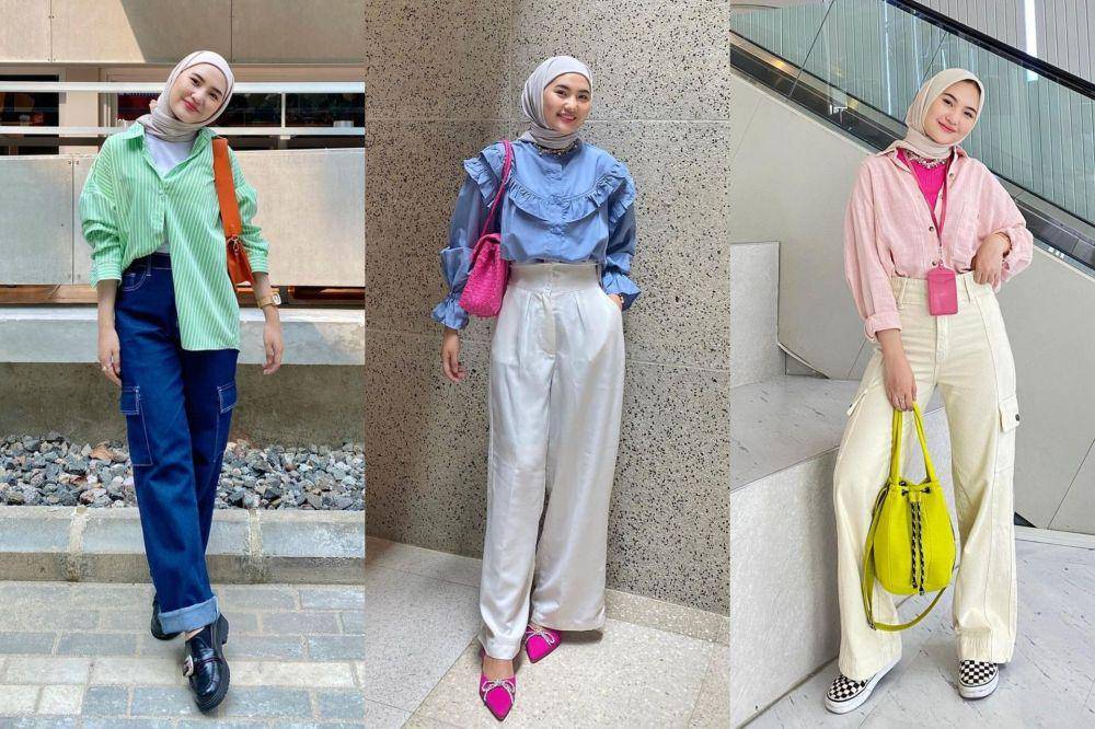 kolase inspirasi OOTD cewek kue ala Intan Ghazella (instagram.com/intanghazll_)