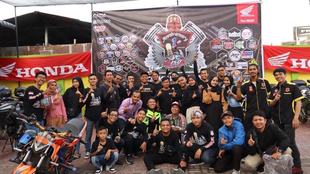 Bikers CB150X Adventure Medan Rayakan HUT Pertama di Pelangi Coffee
