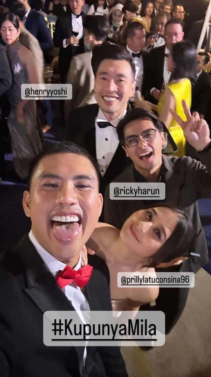 Potret artis di resepsi Jessica Mila dan Yakup Hasibuan (instagram.com/rickycuaca)