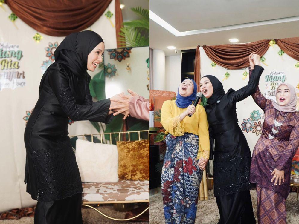 9 Potret Tya Arifin Open House, Lebaran di Malaysia Bisa Satu Bulan