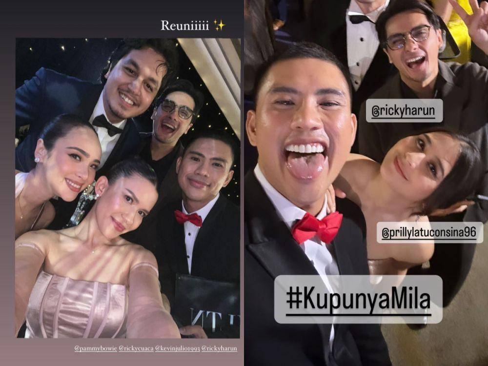 Potret artis di resepsi Jessica Mila dan Yakup Hasibuan (instagram.com/michellejoan_) | (instagram.com/rickycuaca)