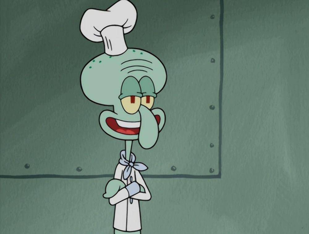 Squidward jadi koki (dok. Nickelodeon/SpongeBob SquarePants)