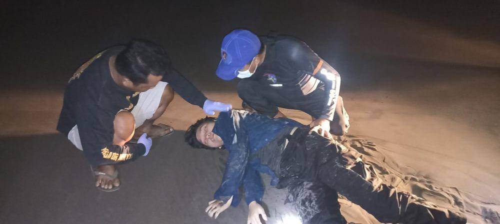 Seorang perempuan tenggelam di Pantai Parangtritis. (Dok. Polres Bantul)