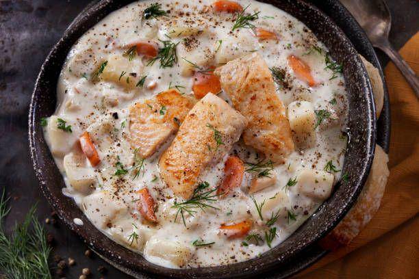 Ilustrasi fish chowder (iStockphoto.com/LauriPatterson)