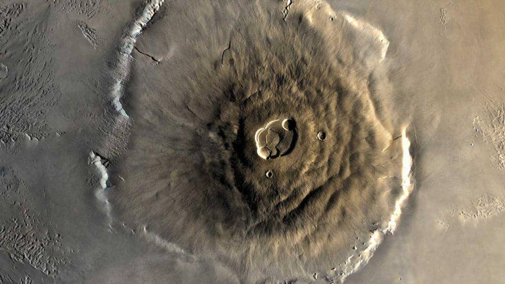 Ilustrasi Gunung Olympus di Mars (pixabay.com/WikiImages)