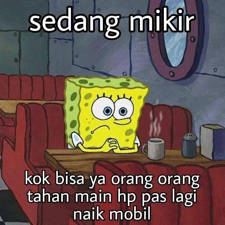 ilustrasi meme spongebob kehidupan sehari-hari (instagram.com/memespongebobindonesia)