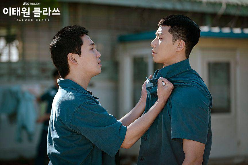 Ryu Kyung Soo dan Park Seo Joon di Itaewon Class (dok. JTBC/Itaewon Class)