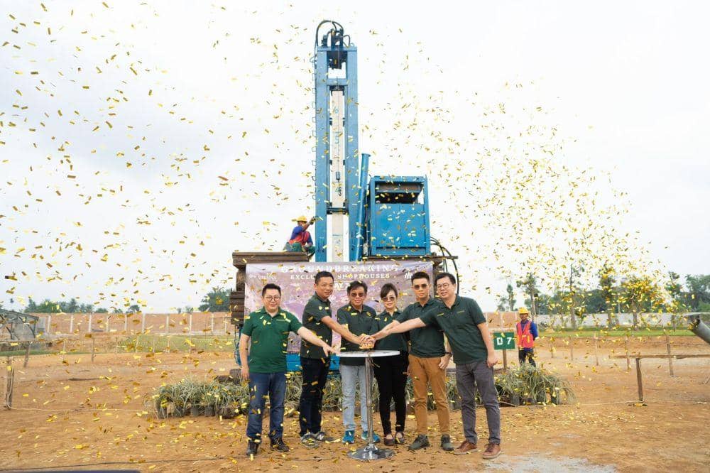 PT. Greenland Garden Realty lakukan pemacangan tiang pertama (Dok. Istimewa)