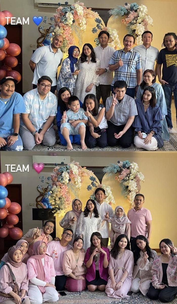 potret gender reveal Ashilla Zee dan Ridwan (instagram.com/zhrtiaraashilla)