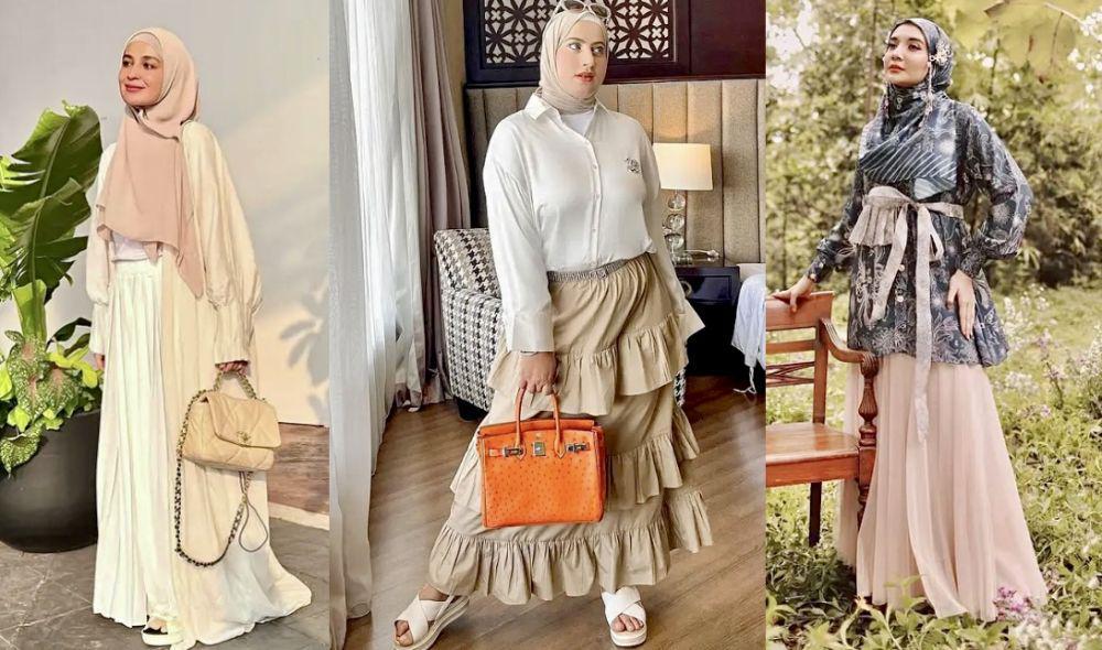 7 Ide Outfit Buka Bersama ala Hijabers Artis Indonesia, Tampil Menawan