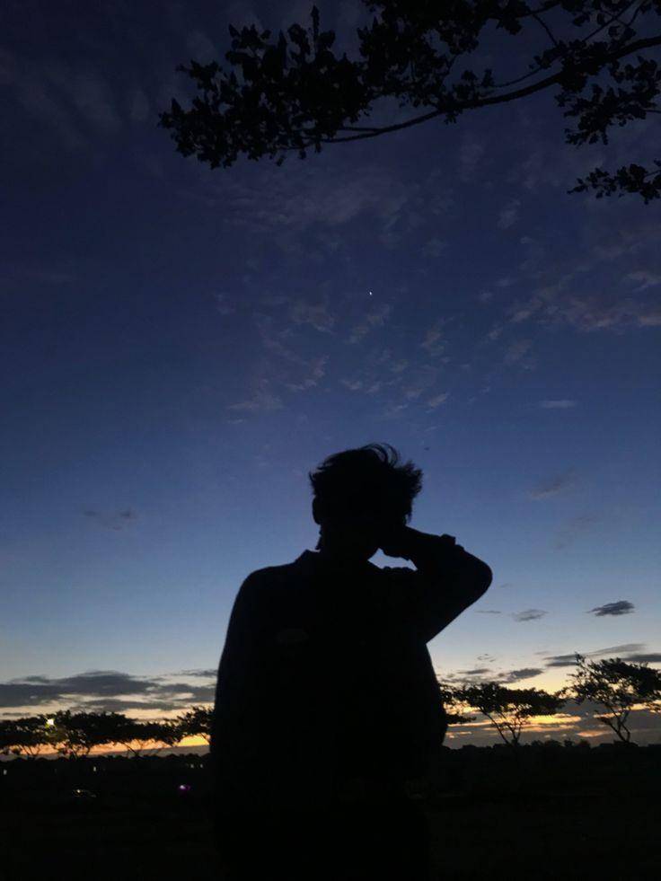 Ilustrasi foto profil wa siluet (pinterest.com)
