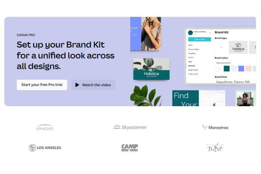ilustrasi fitur Brand Kit Canva Pro (dok.canva.com)