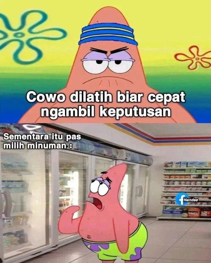 ilustrasi meme spongebob kehidupan sehari-hari (instagram.com/memespongebobindonesia)