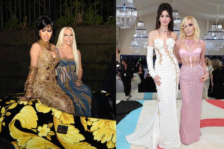 9 Potret Akrab Donatella Versace dengan Artis Hollywood, Ikonik!