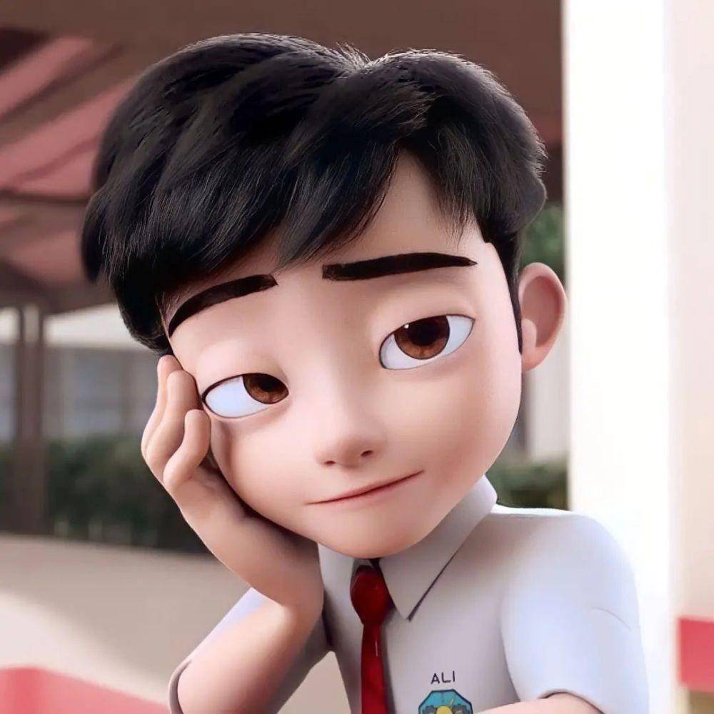 Ilustrasi kartun cowok (pinterest.com)