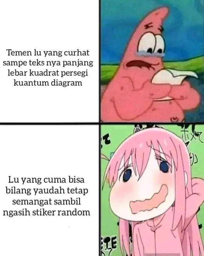 ilustrasi meme spongebob kehidupan sehari-hari (instagram.com/memespongebobindonesia)