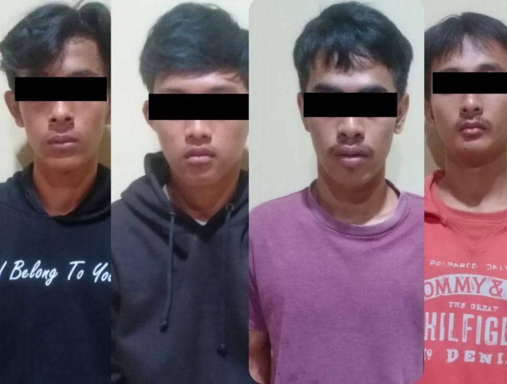 Penampakan para pelaku remaja geng motor berhasil diamankan polisi. (IDN Times/Istimewa).