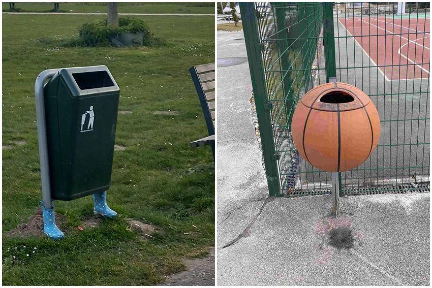 kolase potret tempat sampah desain unik (reddit.com/user/Noo_Problems | reddit.com/user/fastedzo)