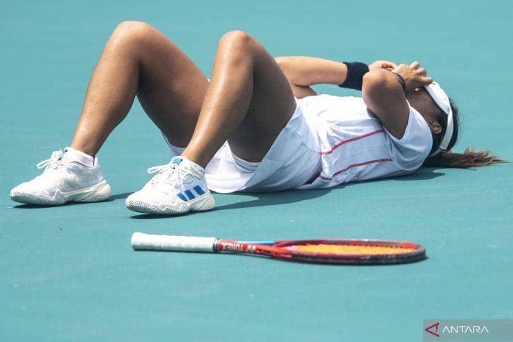 Priska Madelyn saat tampil di SEA Games 2023. (ANTARA FOTO/M Agung Rajasa/hp).