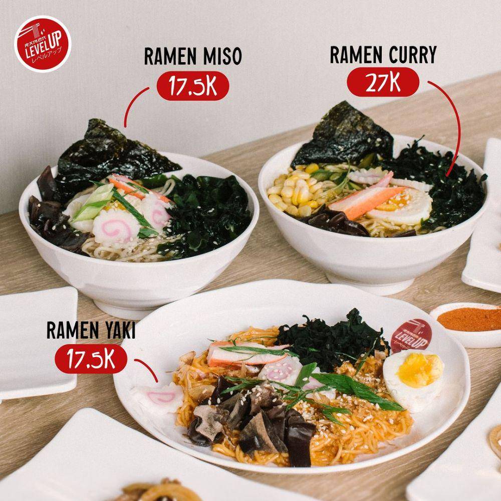 menu Ramen Level Up (instagram.com/ramenlevelup.id)