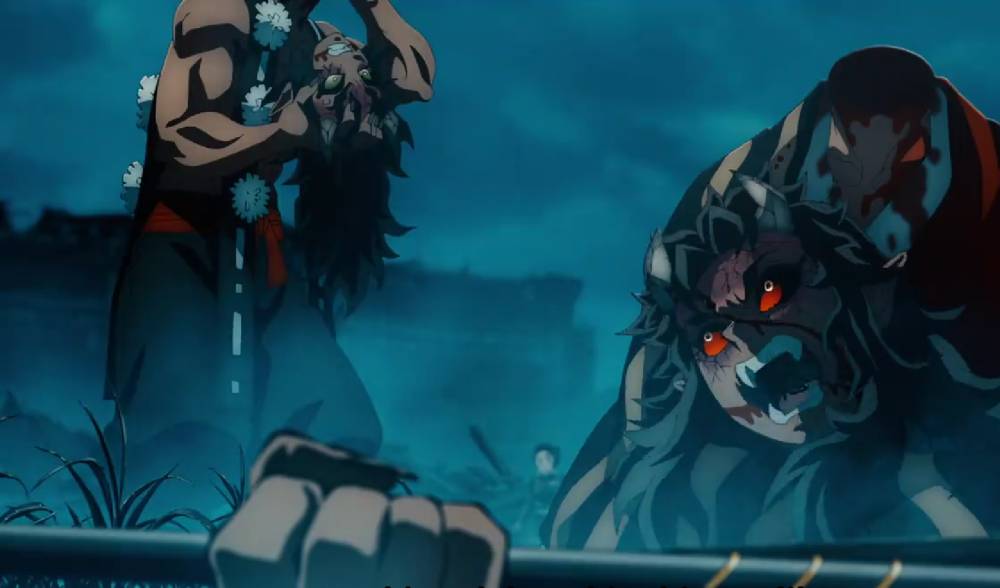 Karaku dan Sekido (dok. Ufotable/ Kimetsu no Yaiba Swordsmith Village Arc)