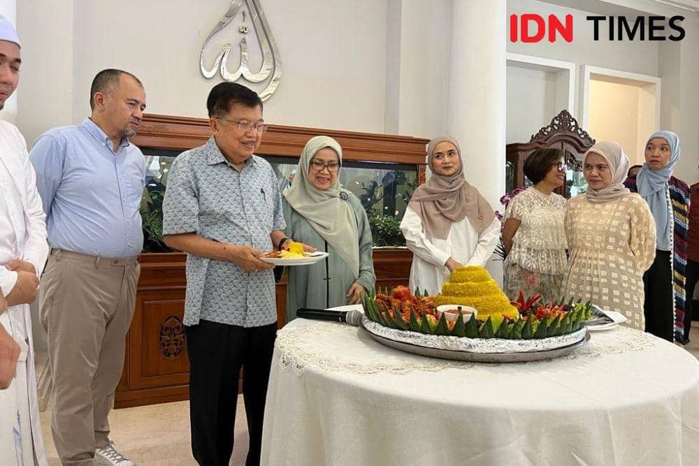 Perayaan ulang tahun Jusuf Kalla ke-81. (IDN Times/Uni Lubis)