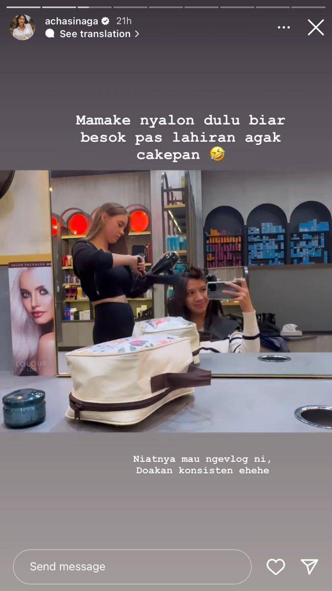 Acha Sinaga melahirkan (Instagram.com/achasinaga)