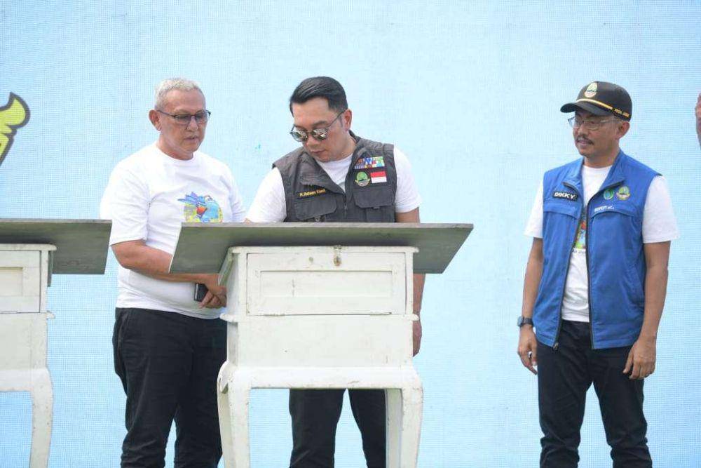 Ridwan Kamil dalam acara Sarasehan Petugas Pintu Air dan Operasi Bendung. (jabarprov.go.id)